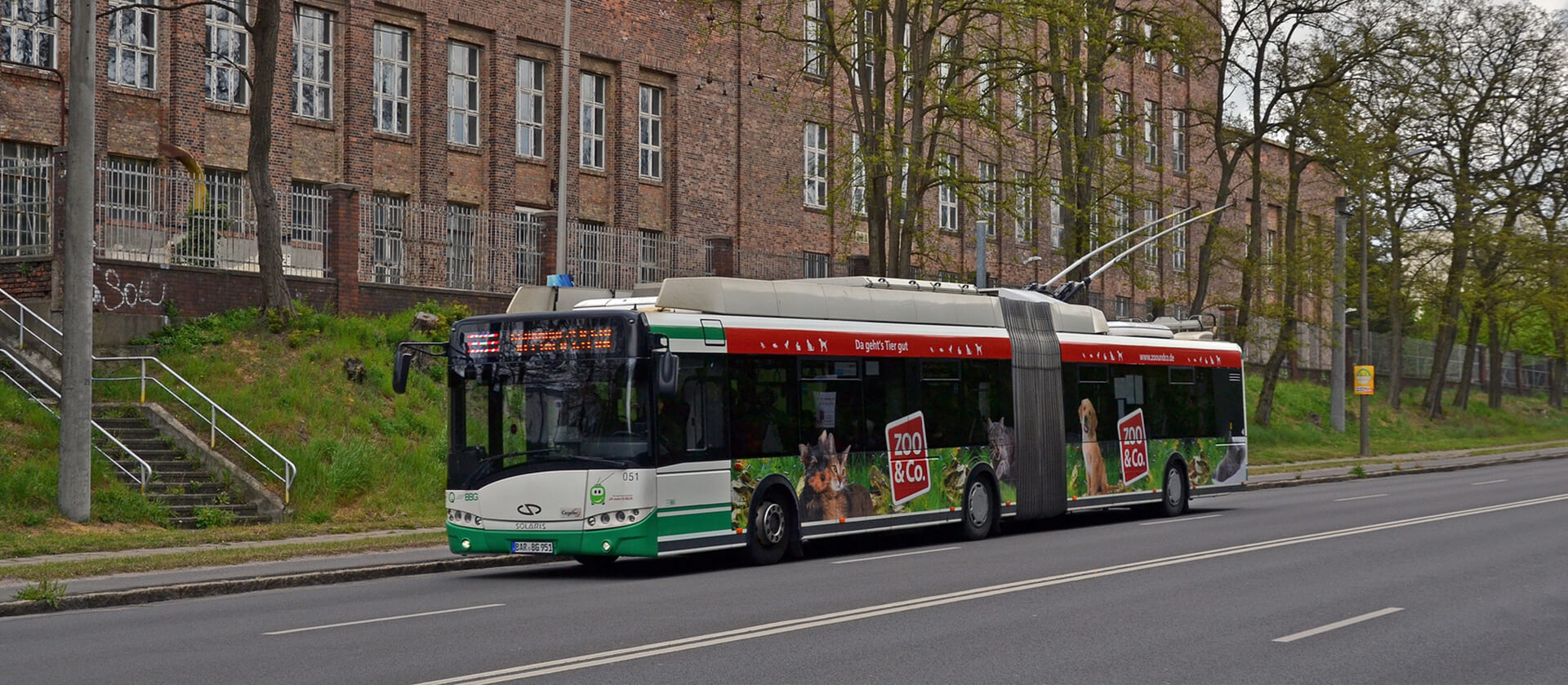 BBG Bus in der Stadt