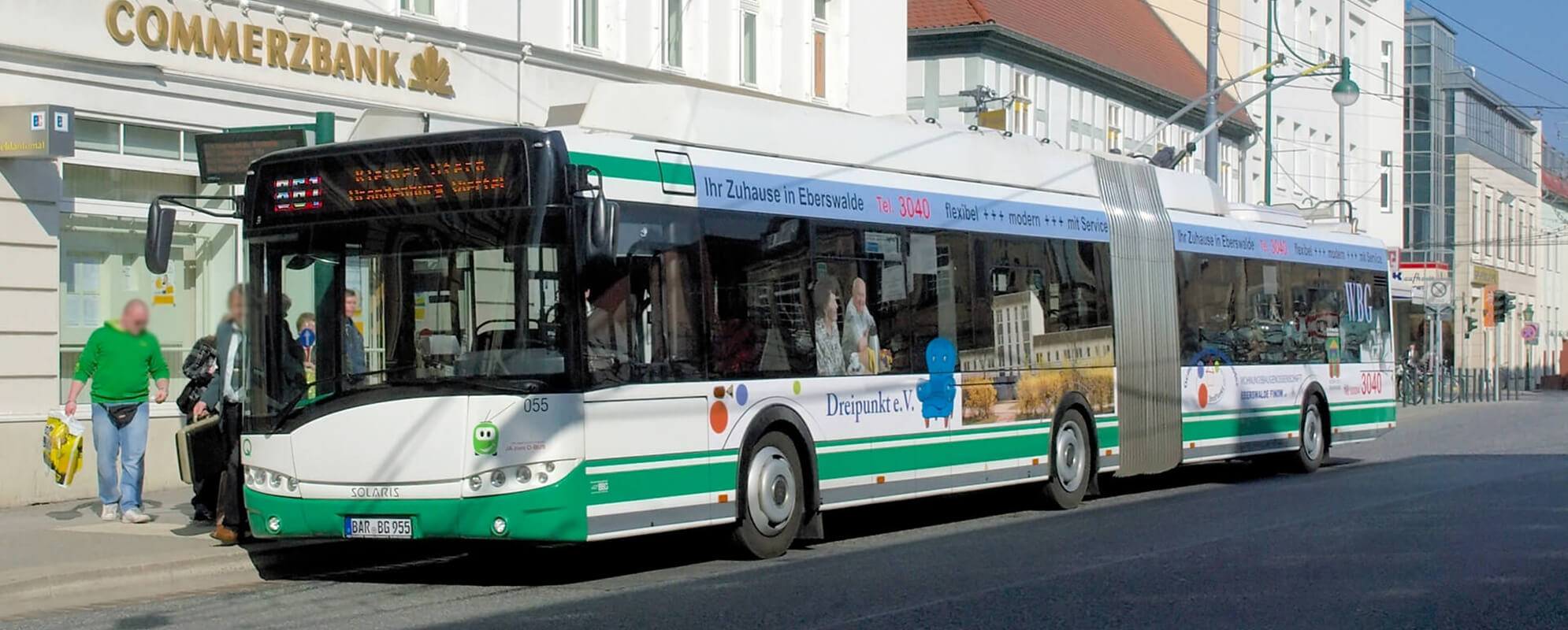 Batterien in einem Bus
